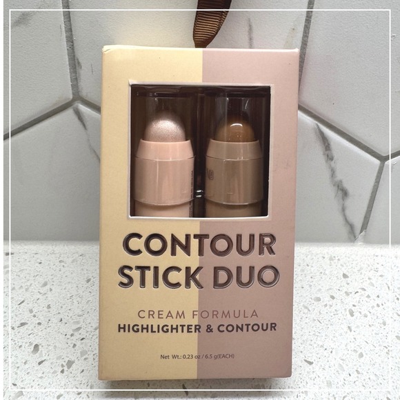 Unbranded Other - Contour Stick Duo Women Tan NIB Cream Highlighter Contour Minimalist Chic